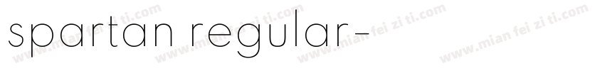 spartan regular字体转换